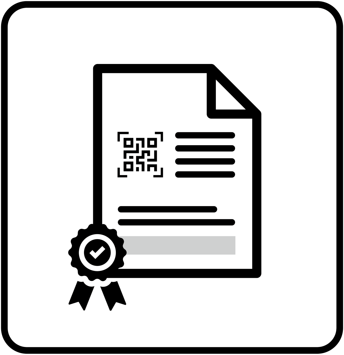 BAG Piktogramm - Covid Zertifikat